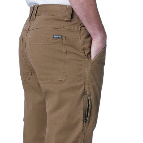 Columbia Men's Standard Ultimate ROC Flex Stretch Trail Hiking Pants Brown 28x30 - Picture 4 of 8